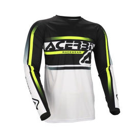 Conjunto Acerbis MX Linear (Camiseta + Pantalón) Negro/Blanco/Amarillo | MOTOBIKE RIOJA