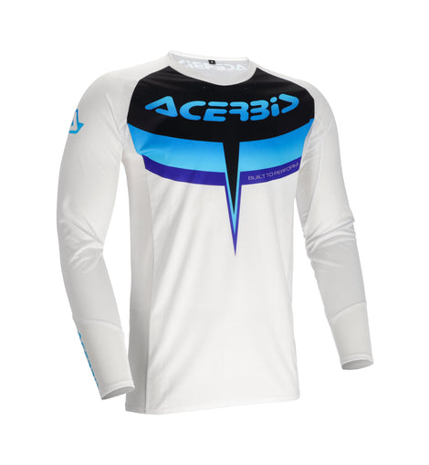 Kit Acerbis MX Track 2.0 Bianco/Blu, camiseta | Motobike Rioja