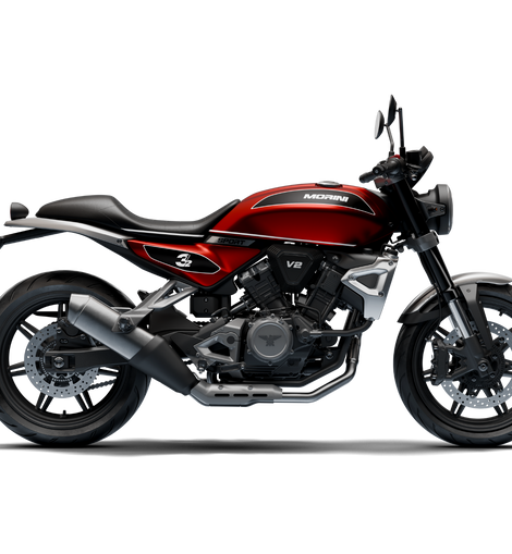 Moto Morini 3 ½ Sport en color Rojo, vista lateral