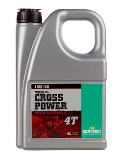 Aceite Motorex Cross Power 4T 10W/50 4L | Rendimiento Sintético para Motores 4T de Alta Prestación | MOTOBIKE RIOJA
