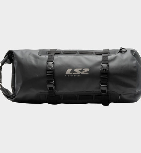 Bolsa cilíndrica impermeable LS2 Move Ahead 30L en negro | MOTOBIKE RIOJA