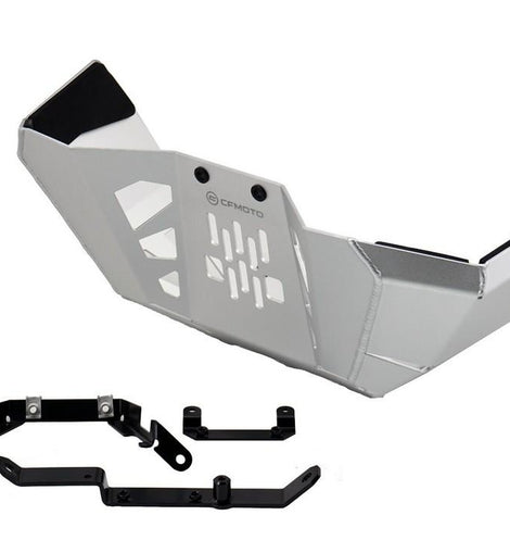 Cubrecárter de Aluminio Original CFMOTO 800 MT-X (Plata) | MOTOBIKE RIOJA
