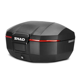 Baúl Top Case SHAD SH51 (Capacidad 2 Cascos) - Carbono | MOTOBIKE RIOJA