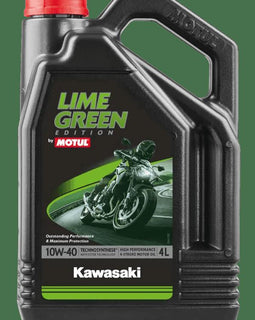 Aceite Kawasaki Lime Green by Motul 10W-40 4T 4L | MOTOBIKE RIOJA