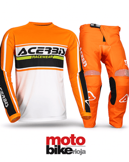 Conjunto Acerbis MX Linear (Camiseta + Pantalón) Naranja | MOTOBIKE RIOJA