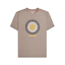 Camiseta Lambretta Target Geo Color Arena para Hombre | MOTOBIKE RIOJA