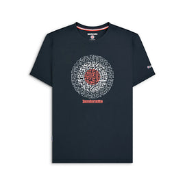 Camiseta Lambretta Target Geo Azul Marino para Hombre | MOTOBIKE RIOJA