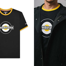Camiseta Vintage Lambretta Original 60's Negra y Mostaza | MOTOBIKE RIOJA