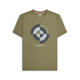 Camiseta Lambretta Target Quadrant Color Caqui para Hombre | MOTOBIKE RIOJA