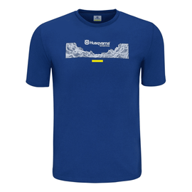 Camiseta Husqvarna Gotland Azul para Hombre | MOTOBIKE RIOJA