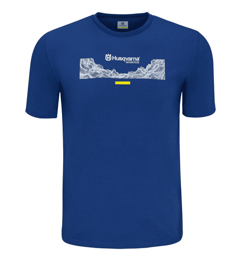 Camiseta Husqvarna Gotland Azul para Hombre | MOTOBIKE RIOJA