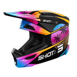 Casco Shot Furious Kid Miami Naranja Glossy - vista principal