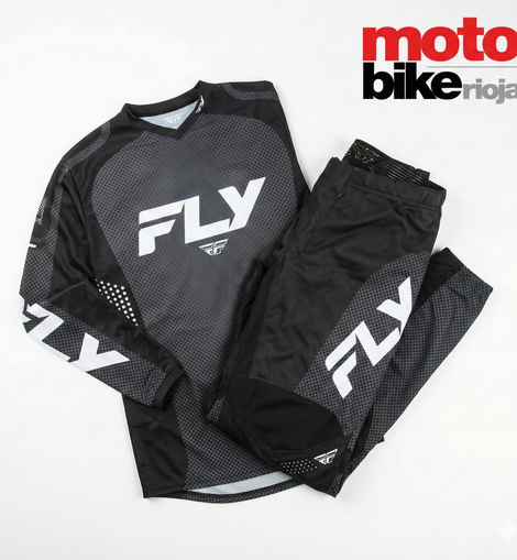 Kit FLY Racing F-16 Negro (Camiseta + Pantalón) | MOTOBIKE RIOJA