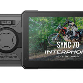 Interphone SYNC70 – Pantalla Moto 7” Smart Display con GPS, TPMS y Cámaras Dual