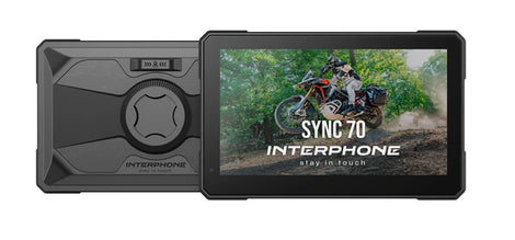 Interphone SYNC70 – Pantalla Moto 7” Smart Display con GPS, TPMS y Cámaras Dual