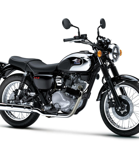 Kawasaki Meguro S1 2026, vista frontal derecha