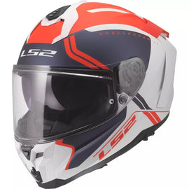 Casco Touring LS2 FF817 Challenger II Titan Blanco Azul Rojo | MOTOBIKE RIOJA