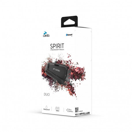 Intercomunicador Cardo Spirit DUO – Esencial y Versátil | MOTOBIKE RIOJA