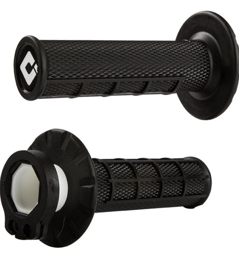 Puños ODI MX V2 Lock-On Half Waffle con tubo de gas y levas de acelerador incluidas