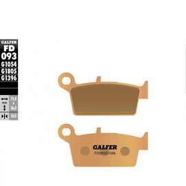 Pastillas Freno Trasero Galfer FD093G1396 | Compatibles AJP, Beta, Fantic, GasGas, Honda… | MOTOBIKE RIOJA