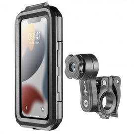 Soporte Smartphone Interphone Quiklox – Funda Rígida 6,5″ Antichoque con Soporte de Manillar