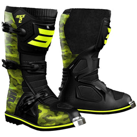 Botas de Motocross Infantiles Shot RACE 2 Kid Tactic (Amarillo/Negro) | MOTOBIKE RIOJA