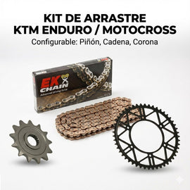 Kit de Arrastre Configurable para KTM Enduro/Motocross (RFX Pro + Cadena EK Dorada) | MOTOBIKE RIOJA