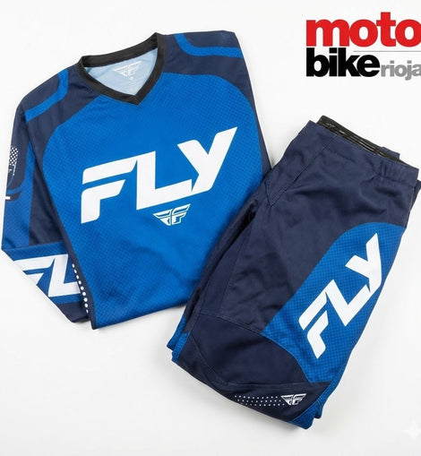 Kit FLY Racing F-16 Azul (Camiseta + Pantalón) | MOTOBIKE RIOJA